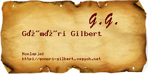 Gömöri Gilbert névjegykártya